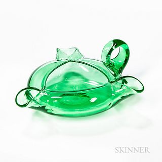 Steuben Jade Green Glass Dish
