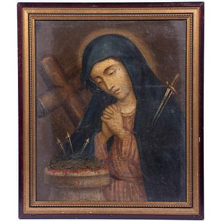 Painting of Mary with Crown of Thorns