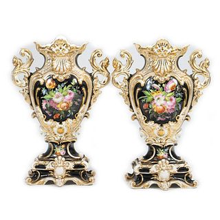 Pair Sevres Style Vases