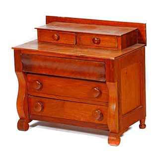 Doll-size Stained Wood Dresser
