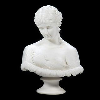 Porcelain Bust of Nymph Clytie, After C. Delpech