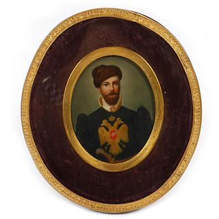 Portrait Miniature of Czar Nicholas II