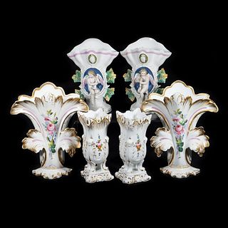 Collection of 10 Gilt Porcelain Vases
