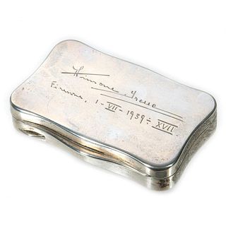 Engraved Sterling Box, c. 1930s