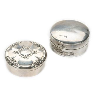 2 Sterling Silver Pill Boxes