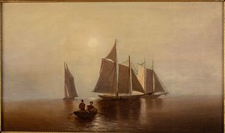 Francis Augustus Silva, Early Morning Sailing, O/C