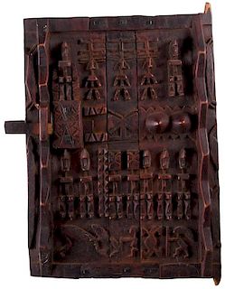 Carved Granary Door from the Ivory Coast