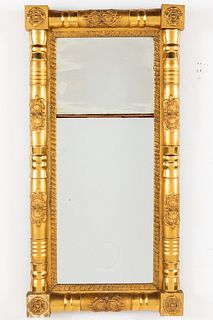 American Empire Giltwood Pier Mirror, 19th Century