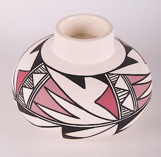 Signed Pottery Candle Holder