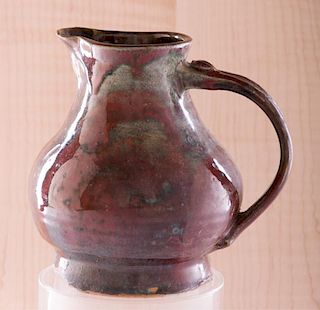 Handmade Brown Pottery Pitcher
