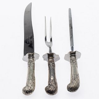3 Piece Sterling Silver Carving Set