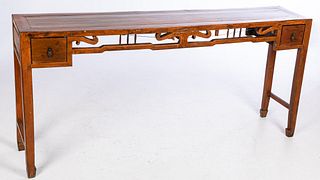 Chinese Stained Softwood Altar Table