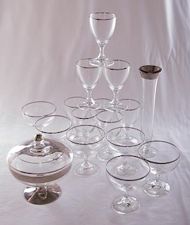 Dorothy Thorpe Style Glassware, Sixteen (16)