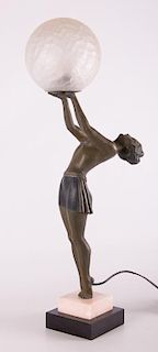 Enrique Molins-Balleste Art Deco Figural Lamp