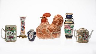 Group of Asian Ceramics Including Famille Rose