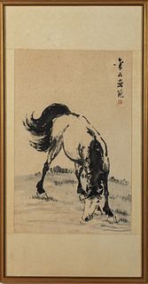 After Xu Beihong, Chinese Ink Painting of a Horse