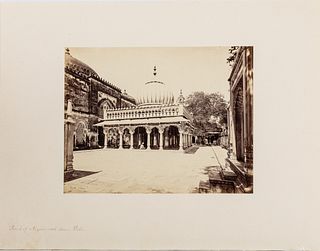 Samuel Bourne Albumen Photograph of Tomb, Delhi