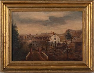 A. M. Archambault, Mill Scene, Oil on Canvas, 19th C