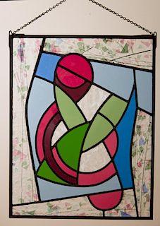 Abstract Stained Glass Panel