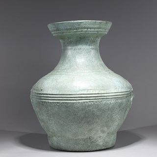 Large Chinese Celadon Glazed Vase