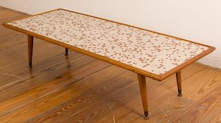 Mid-Century Tile-Top Coffee Table