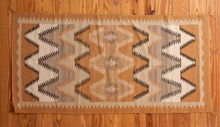 Geometric 2'8" x 5'4" Navajo Rug/ Tapestry