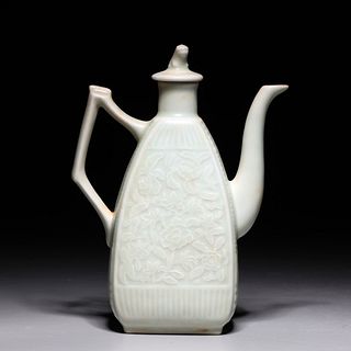 Chinese Celadon Glazed Porcelain Teapot