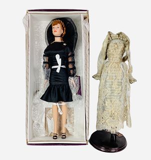16" Tonner "Party of the Season" Tyler Wenworth Collection doll with an extra outfit. NIB, box has some damage.