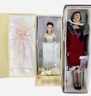 Lot of (2) hard plastic Tonner dolls including 16" Velma Court Room. NIB, COA. Great condition and 11"Tonner "A Capital Affair Tiny Kitty" Convention 