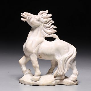 Antique Chinese Carved Hardstone Horse