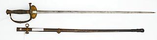 US Civil War Model 1860 Staff and Field Sword by Delacour & Bakes Paris 