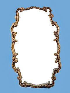 Large Mirror with Elaborate Gilt Frame