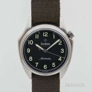 Zodiac Limited Edition Olympus Military Reference Z09705 Wristwatch with Box and Papers