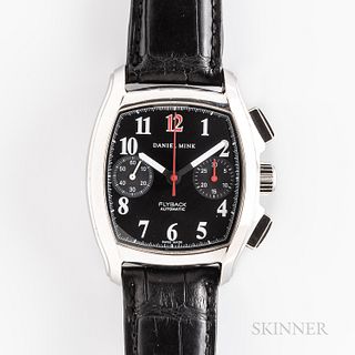 Daniel Mink Stainless Steel Flyback Chronograph Wristwatch