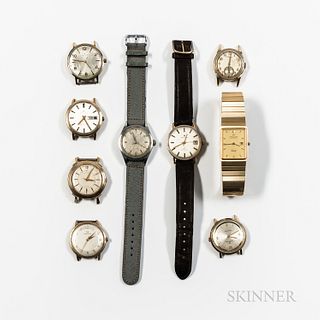 Nine Hamilton Wristwatches