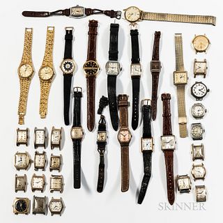 Thirty-six Wristwatches