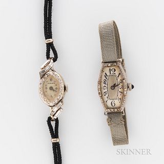 Two Precious Metal Cocktail Watches