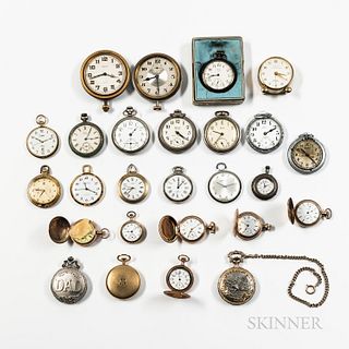 Seven Pendant Watches and Various Other Watches