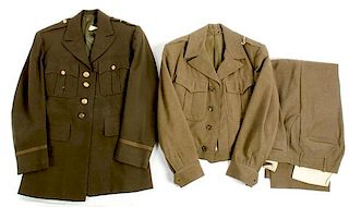 US WWII Army Uniforms, Lot of Two 