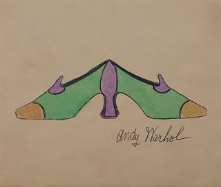 Andy Warhol, Attributed: Double Shoes