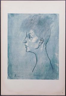 After Pablo Picasso : Blue Period Portrait