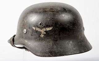 German WWII M-40 Luftwaffe Single-Decal Helmet 