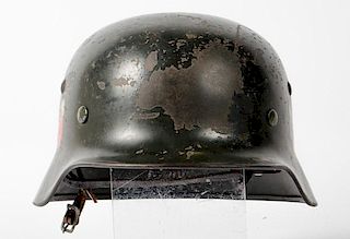 German WWII M-35 Double-Decal Army Helmet 
