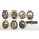 German WWII Navy Badges, Lot of Eight 