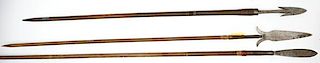 Philippine Hunting Spears, Lot of Three 