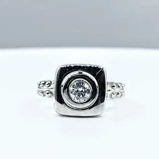 Unique Brilliant Diamond Solitaire Spinner Ring