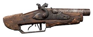 Animal Trap Gun Made from a Percussion Rifle 