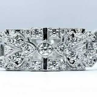 8.32ctw Diamond & Platinum Art Deco Revival Bracelet