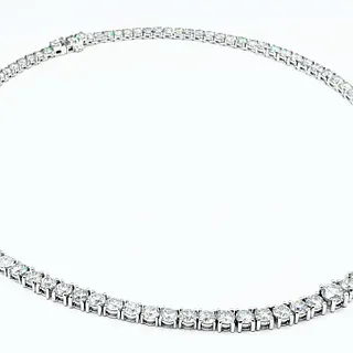 Magnificent Diamond Riviere Necklace - 32.62 Carats