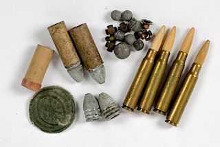Assorted Civil War Rounds and More, Lot of Fourteen Rounds 